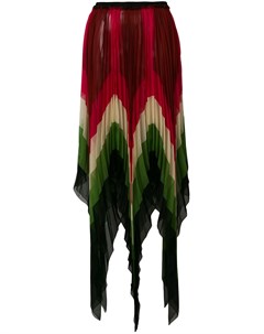 Плиссированная юбка с асимметричным подолом Gucci