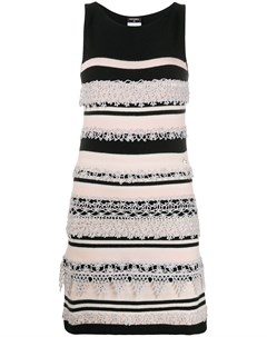 Трикотажное платье с аппликацией в технике кроше Chanel pre-owned