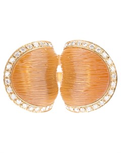 Кольцо из желтого золота с бриллиантами и цитрином Pascia