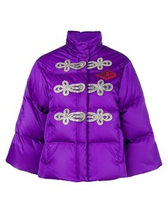 Куртка пуховик с декором из кристаллов Gucci
