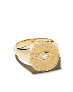 Золотой перстень с бриллиантом Sydney evan