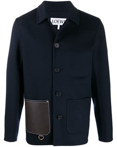 Однобортный пиджак с накладными карманами Loewe
