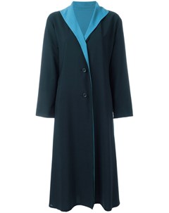 Пальто с контрастными лацканами Issey miyake pre-owned