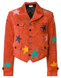 Куртка с нашивками в форме звезд Saint laurent