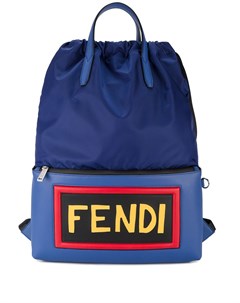 Рюкзак с кожаным логотипом Fendi