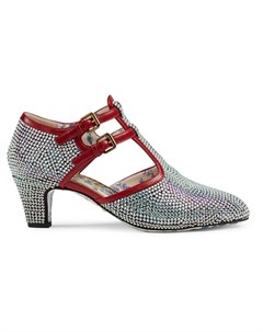 Туфли лодочки с декором из кристаллов Gucci