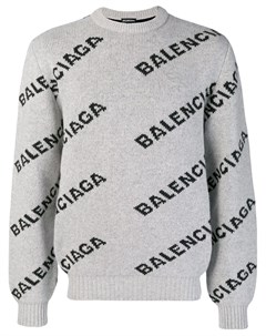 Свитер с логотипами Balenciaga