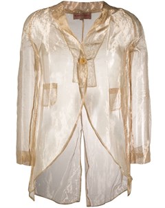 Прозрачный пиджак 1990 х годов кроя слим Romeo gigli pre-owned
