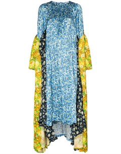 Платье миди с асимметричным подолом и цветочным принтом Vetements
