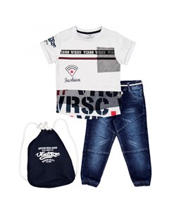 Комплект для мальчика Футболка джинсы рюкзак Verscon
