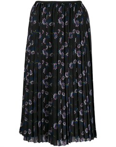 Плиссированная юбка миди с цветочным принтом Kenzo