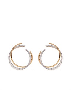 Золотые серьги кольца Icicle с бриллиантами As29