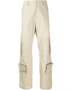 Прямые брюки с карманами Marcelo burlon county of milan