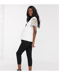 Базовые широкие трикотажные брюки со складками ASOS DESIGN Maternity Asos maternity