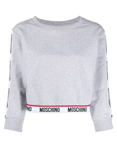 Укороченный свитер с логотипом Moschino