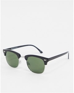 Черные солнцезащитные очки в квадратной оправе Selected homme