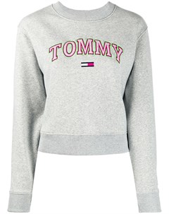 Толстовка с вышитым логотипом и длинными рукавами Tommy jeans