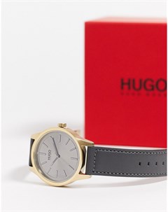 Часы с серым кожаным ремешком Hugo Boss Boss by hugo boss