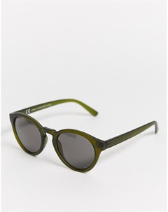 Зеленые солнцезащитные очки Weekday