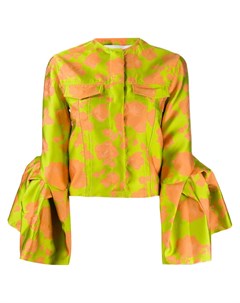 Приталенный пиджак с цветочным принтом Marques almeida