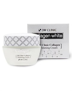 Осветление Крем для лица с Коллагеном Collagen Whitening Cream 60мл 3w clinic
