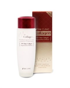 Лифтинг Скин тоник для лица с Коллагеном регенерирующий Collagen Regeneration Softener 150мл 3w clinic