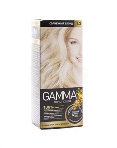 Perfect Color Стойкая крем краска для волос 9 3 солнечный блонд 50г Gamma