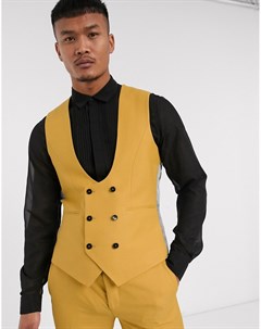 Темно желтый жилет Twisted tailor