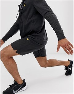 Черные легкие спортивные шорты Lyle & scott fitness