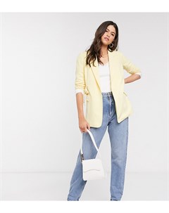 Эксклюзивный светло желтый пиджак с поясом Vero moda