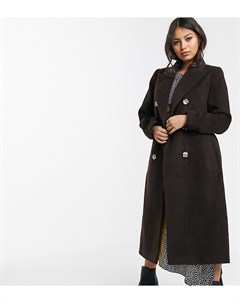 Двубортное пальто с поясом Glamorous petite