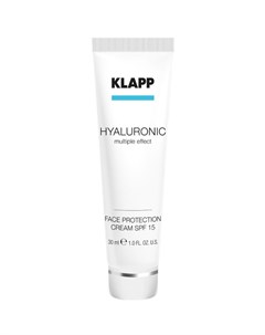 Hyaluronic Face Protection Cream SPF15 Солнцезащитный крем для лица 30мл Klapp