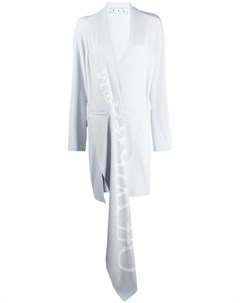 Пальто асимметричного кроя с драпировкой Off-white
