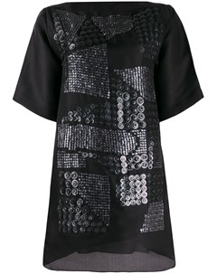 Платье футболка асимметричного кроя с вышивкой пайетками Missoni pre-owned