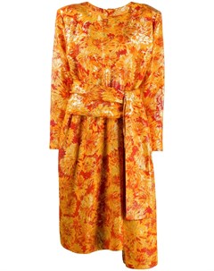Платье с цветочным принтом Yves saint laurent pre-owned