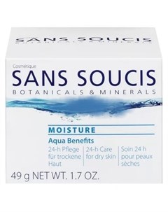 Антивозрастной увлажняющий крем для 24 часового ухода Aqua Benefits для сухой кожи 50мл Sans soucis