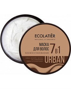 Urban Маска для волос SOS Восстановление 7 в 1 какао и жожоба 380 мл Ecolatier