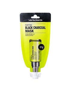 Purifying Black Charcoal Mask Маска пленка для очищения лица с древесным углем 27г Veraclara