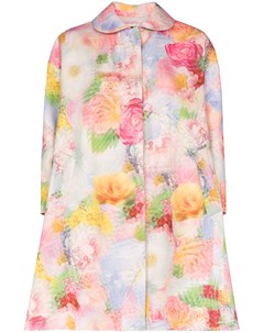 Однобортное пальто с цветочным узором Shushu/tong