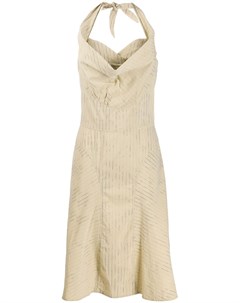 Полосатое платье с воротником хомутом Vivienne westwood pre-owned