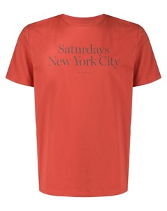Футболка с логотипом Saturdays nyc