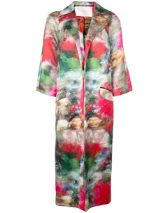 Пальто с цветочным принтом Adam lippes