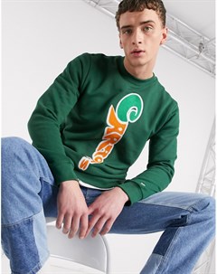 Зеленый свитер с круглым вырезом Carrots