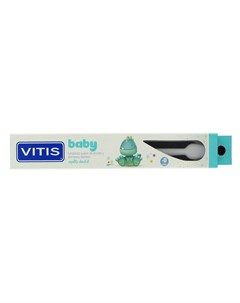 Зубная щетка VITIS baby для детей 0 2года очень мягкая белая Dentaid
