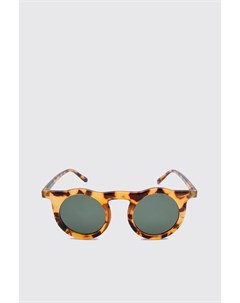 Круглые солнцезащитные очки с черепаховой оправой Boohoo
