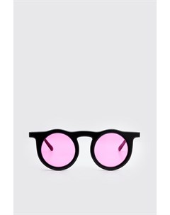 Круглые солнцезащитные очки с розовыми линзами Boohoo
