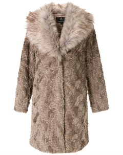 Пальто миди с широкими лацканами Unreal fur