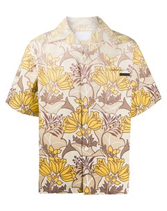 Рубашка с гавайским принтом Prada