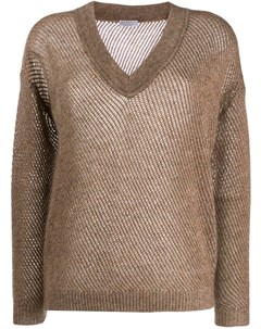 Пуловер с V образным вырезом Brunello cucinelli