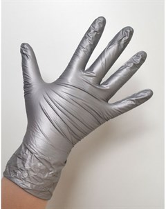 Перчатки нитриловые серебристые L Safe Care 100 шт Safe&care